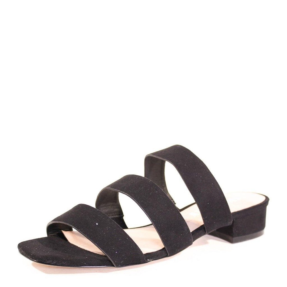 Chelsea crew black suede staple Slipper sandal